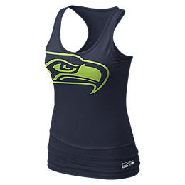 nike big logo tri blend nfl seahawks women s tank top $ 30 00