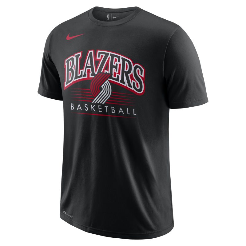 Tee-shirt NBA Portland Trail Blazers Nike Dri-FIT pour Homme - Noir
