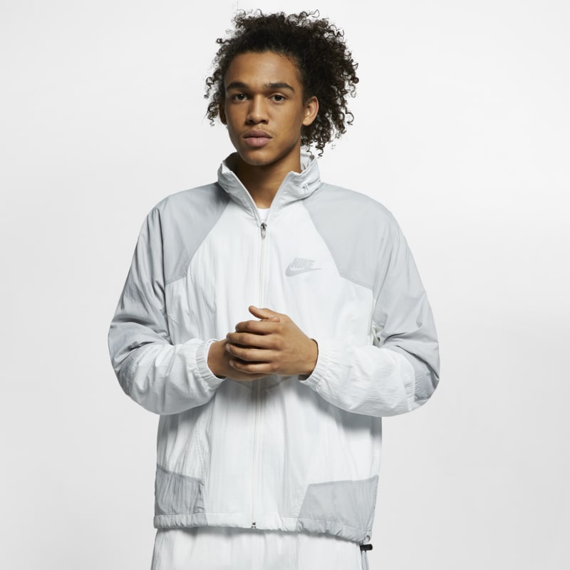 Veste tissee a capuche Nike Sportswear pour Homme - Blanc