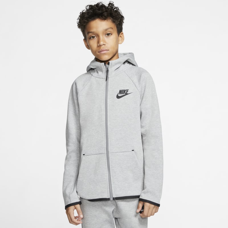 Veste entierement zippee Nike Sportswear Tech Fleece pour Enfant plus age - Gris