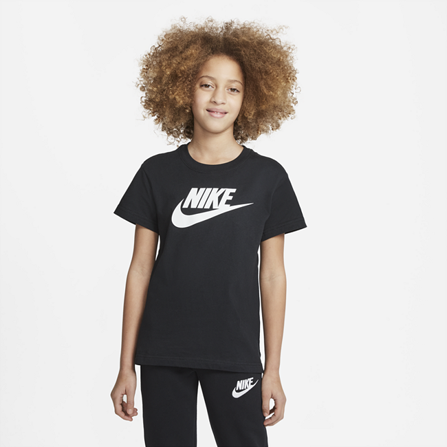 Image of Nike Sportswear Older Kids' T-Shirt - Noir