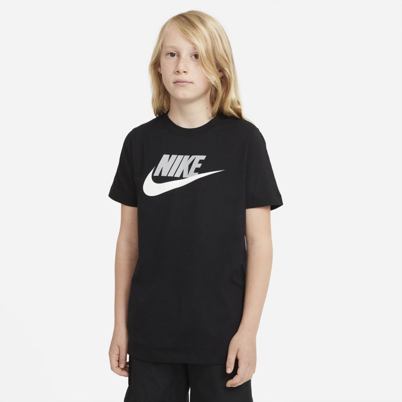 Nike Sportswear Katoenen T-shirt voor kids - Zwart