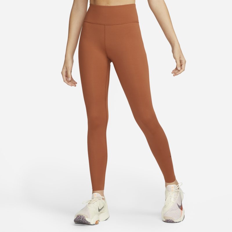 Nike One Luxe Leggings de talle medio - Mujer - Naranja