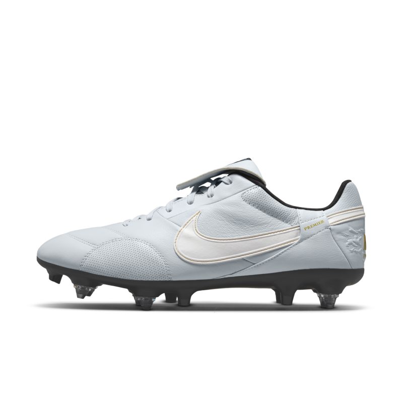  The Nike Premierr 3 SG-PRO Anti-Clog Traction Botas de fútbol para terreno blando - Gris