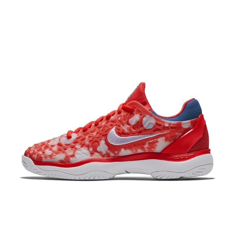 Chaussure de tennis NikeCourt Air Zoom Cage 3 Premium pour Femme - Rouge