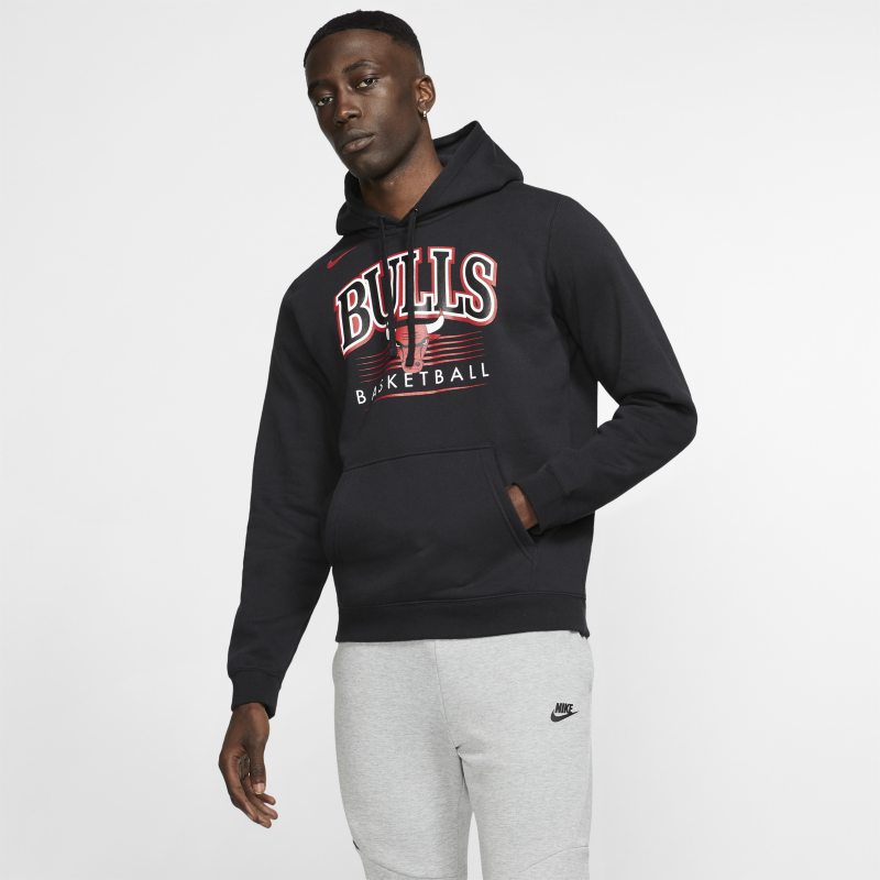 Sweata capuche NBA Chicago Bulls Nike pour Homme - Noir