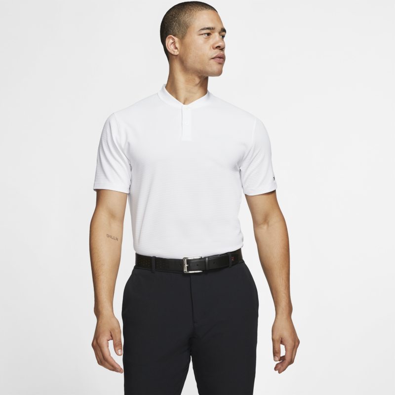 Polo de golf Nike AeroReact Tiger Woods Vapor pour Homme - Blanc