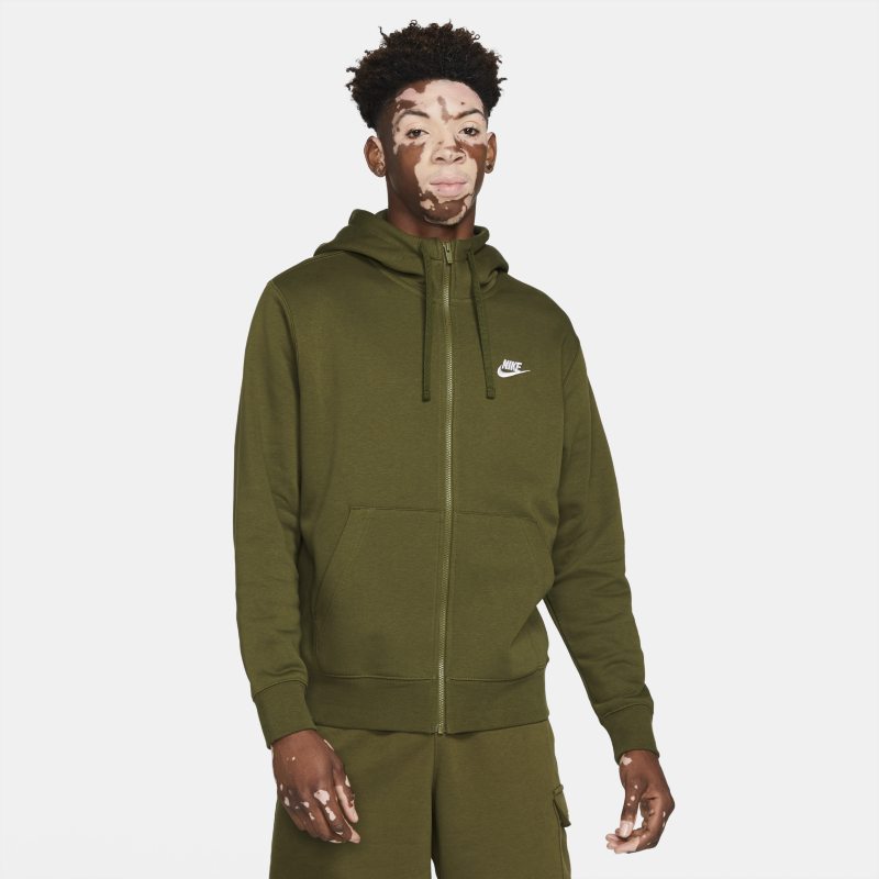 Nike Sportswear Club Fleece Sudadera con capucha con cremallera completa - Hombre - Verde