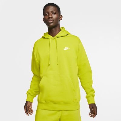lime green nike pullover
