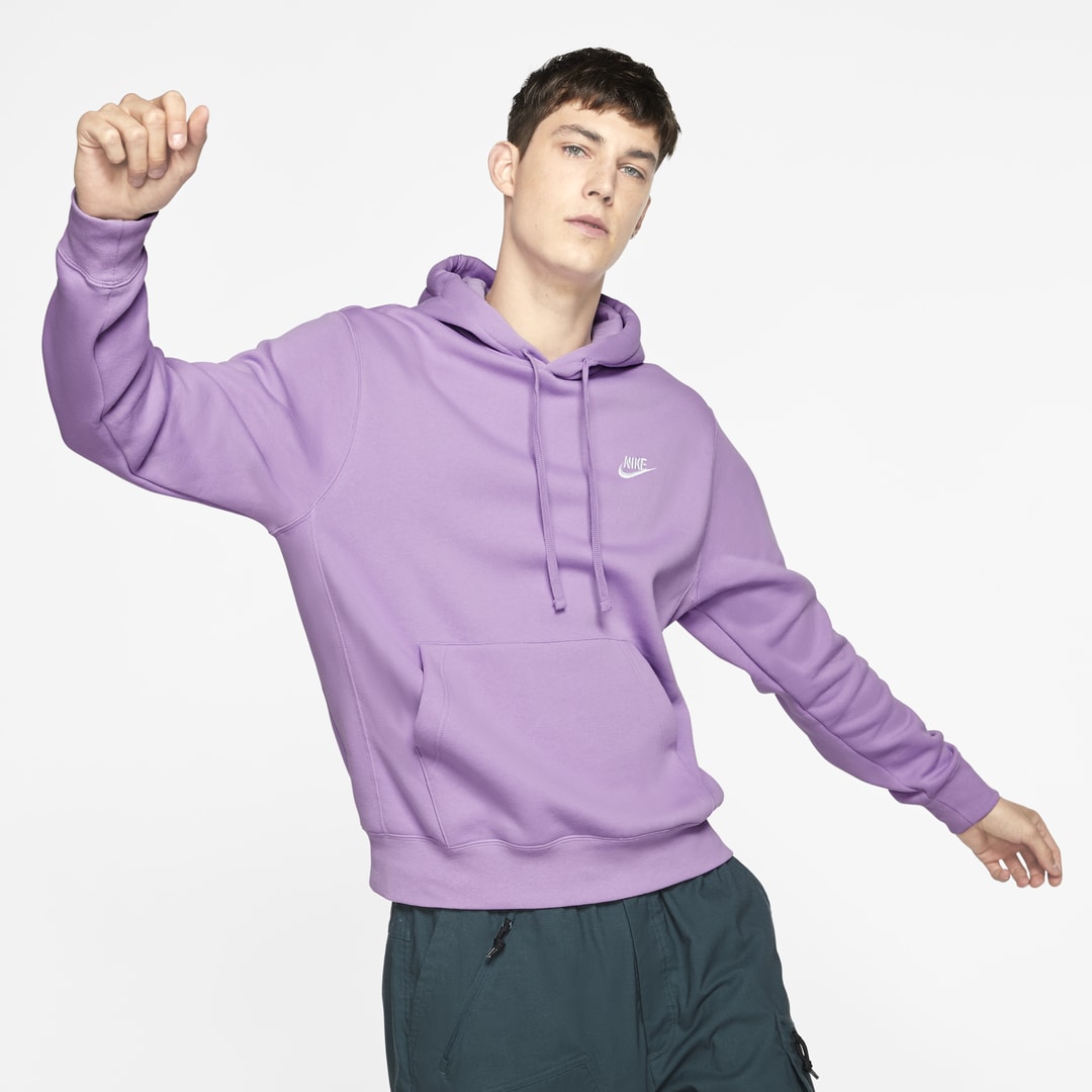 Nike Sportswear Club Fleece Pullover Hoodie In Violet Star,violet Star ...