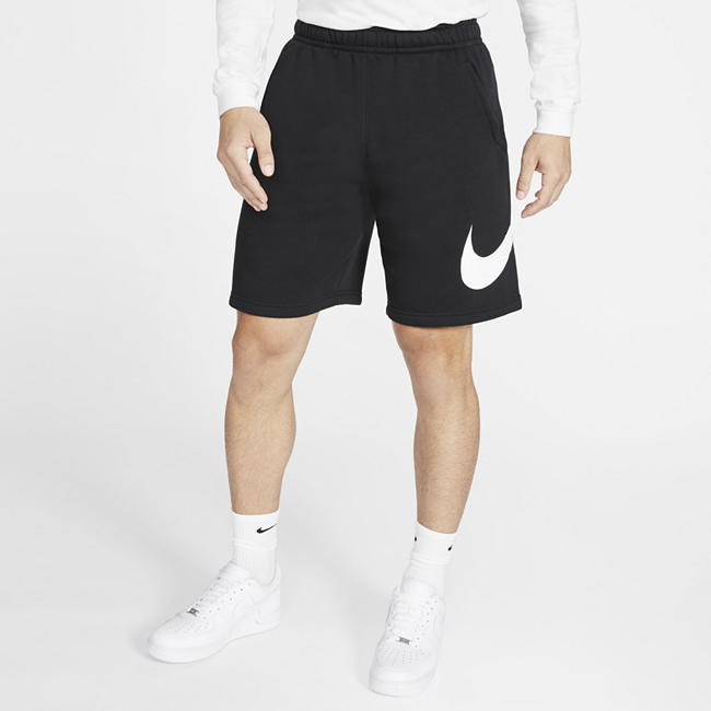 фото Мужские шорты с графикой nike sportswear club - черный