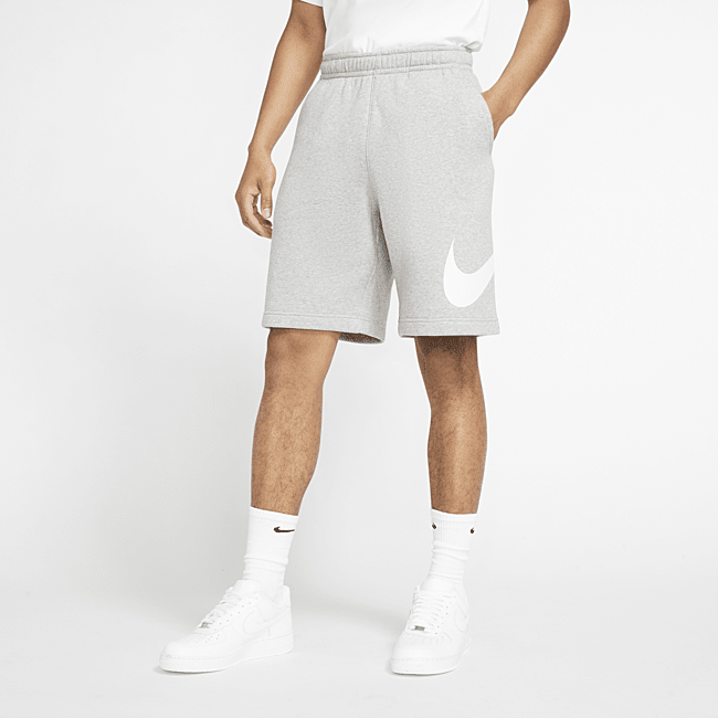 фото Мужские шорты с графикой nike sportswear club - серый