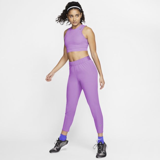 Damskie spodnie do biegania 7/8 Nike Essential - Fiolet