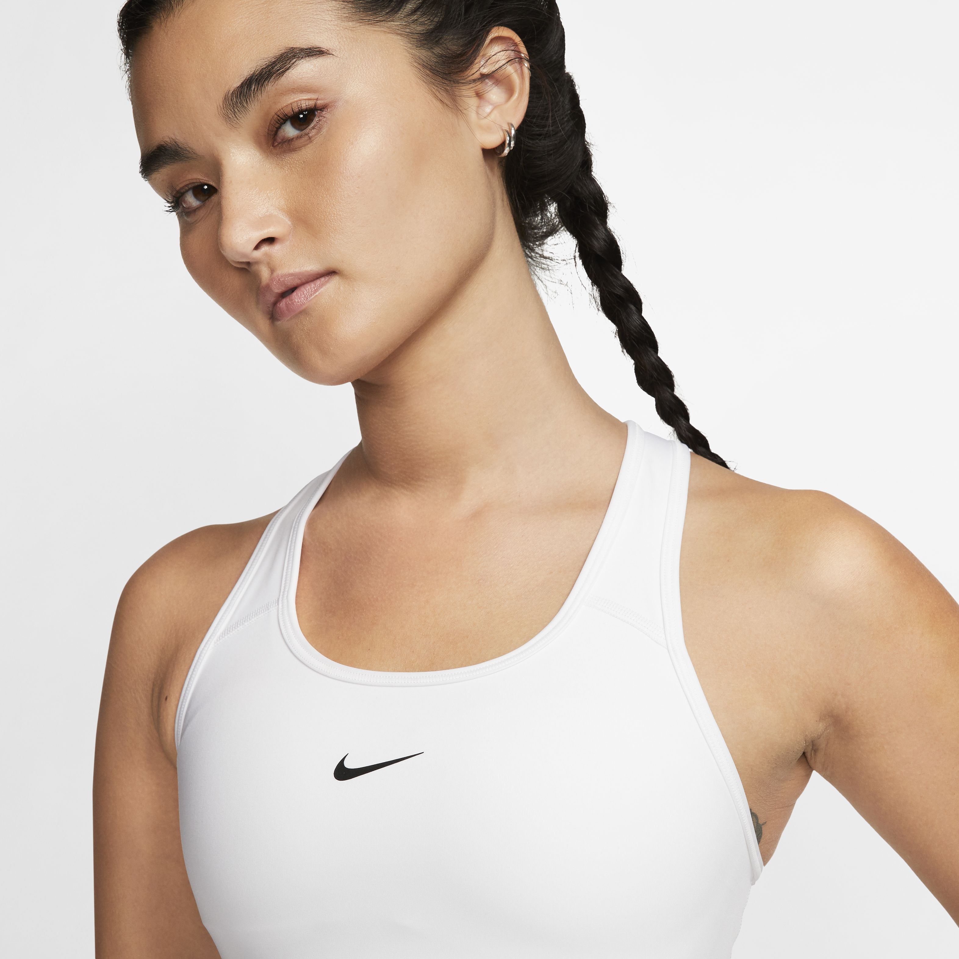 Nike Dri-FIT Swoosh, Blanco/Negro, hi-res