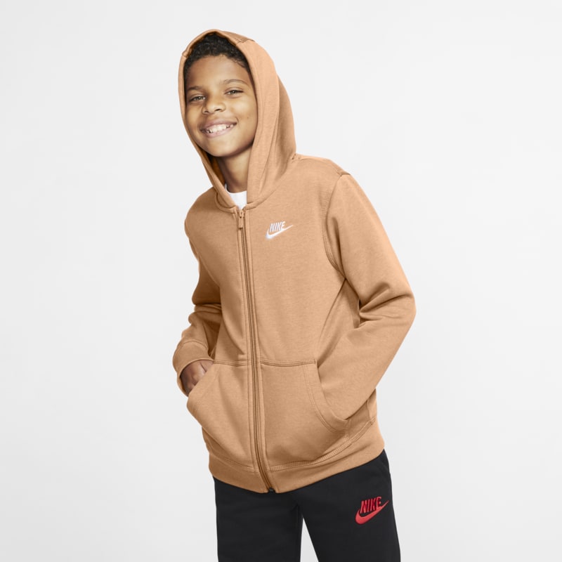 Nike Sportswear Club Sudadera con capucha y cremallera completa - Niño/a - Amarillo