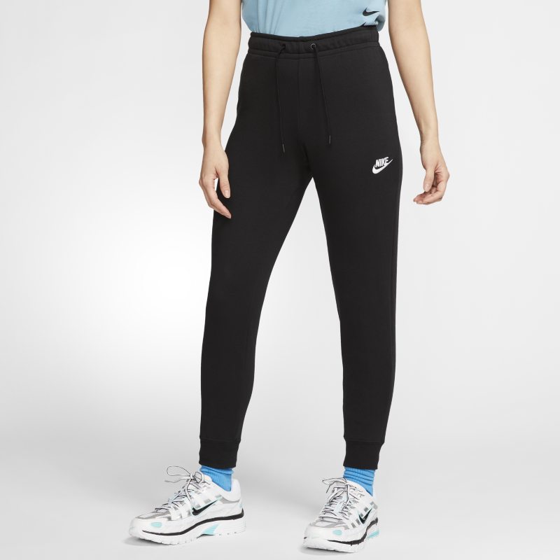 Nike Sportswear Essential Pantalón de tejido Fleece de talle medio - Mujer - Negro