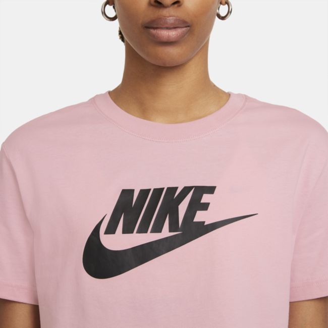 Damski T-shirt o krótkim kroju Nike Sportswear Essential - Różowy