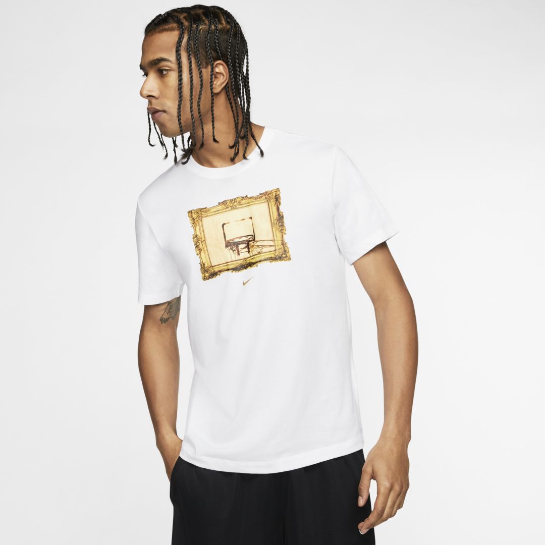 Nike Men's Dri-fit Graphic Basketball T-shirt In White | ModeSens