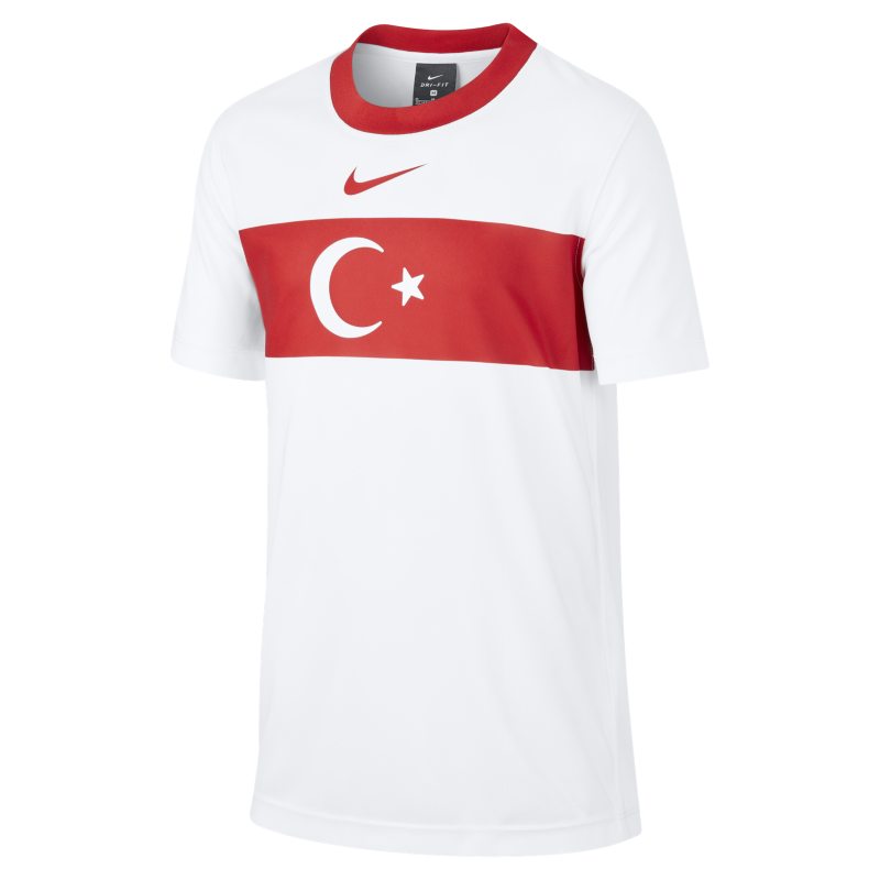  Primera equipaciión Turquía Camiseta de fútbol de manga corta - Niño/a - Blanco