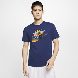 48%OFF！ナイキ エクスプロレーション シリーズ メンズ バスケットボール Tシャツ CD1305-492 ブルーの大画像