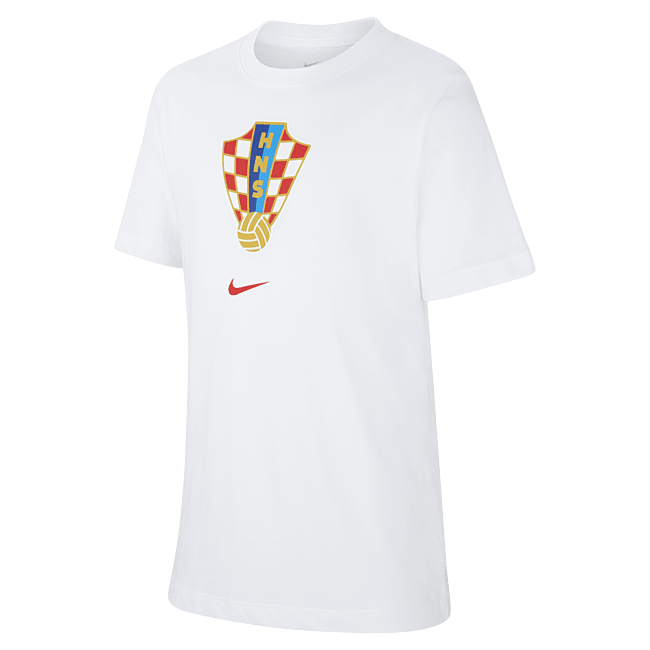 фото Игровая футболка для школьников croatia - белый