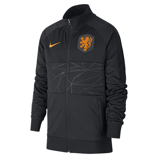 фото Футбольная куртка для школьников нидерланды - черный