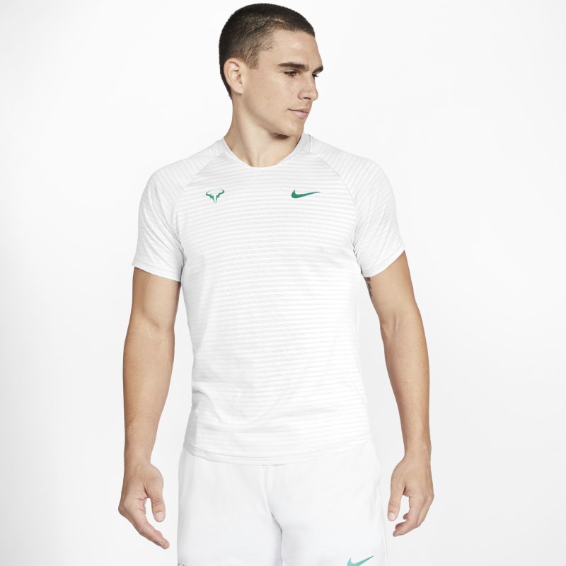 NikeCourt AeroReact Rafa Slam Camiseta de tenis de manga corta - Hombre - Blanco