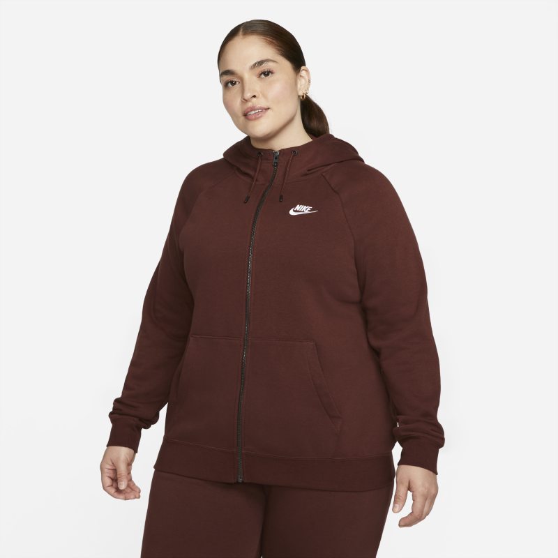 Nike Sportswear Essential Sudadera con capucha con cremallera completa - Mujer - Marrón