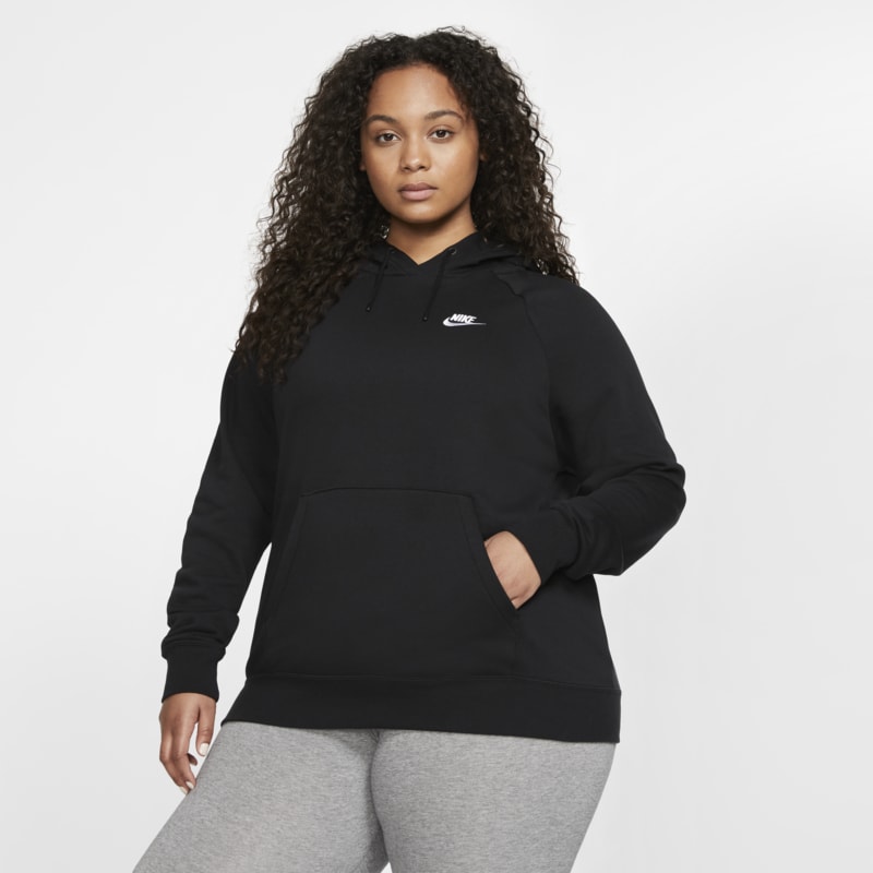 Nike Sportswear Essential Sudadera con capucha de tejido Fleece - Mujer - Negro