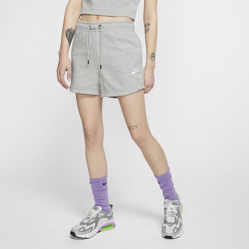 Nike Sportswear Essential Pantalón corto de tejido French terry - Mujer - Gris
