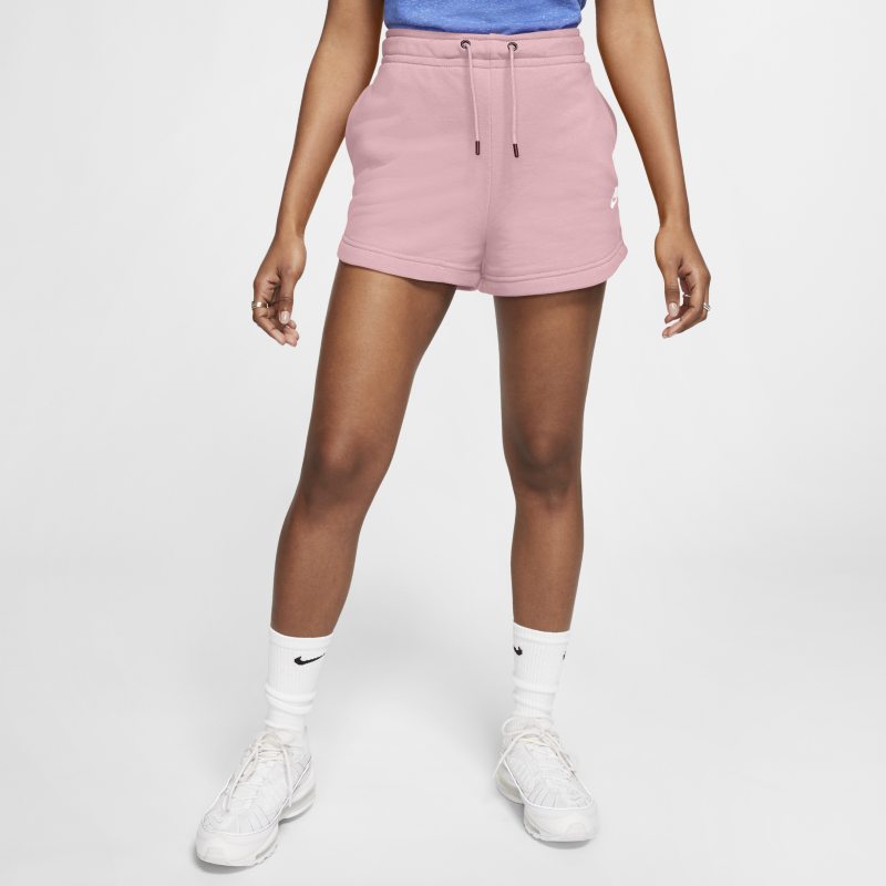 Nike Sportswear Essential Pantalón corto de tejido French terry - Mujer - Rosa