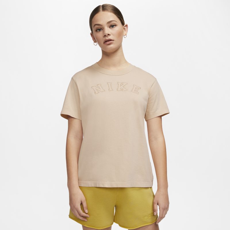 Damska koszulka Nike Sportswear - Brązowy