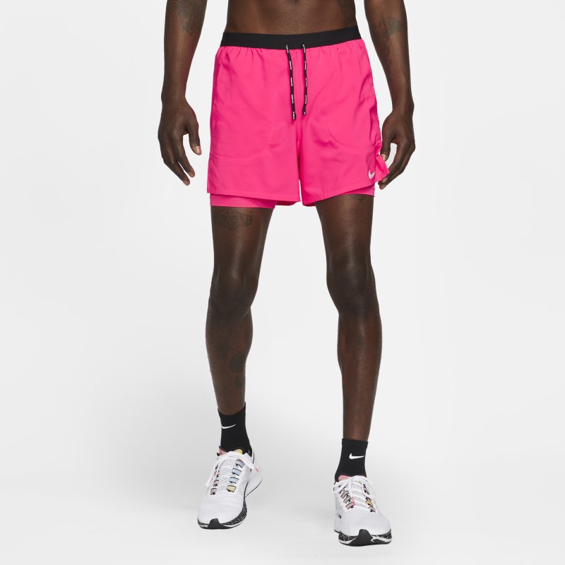 Nike Flex Stride Pantalón corto de running 2 en 1 de 13 cm - Hombre - Rosa