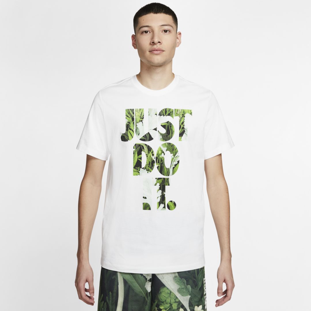 Nike Sportswear Jdi Men's Floral T-shirt In White | ModeSens