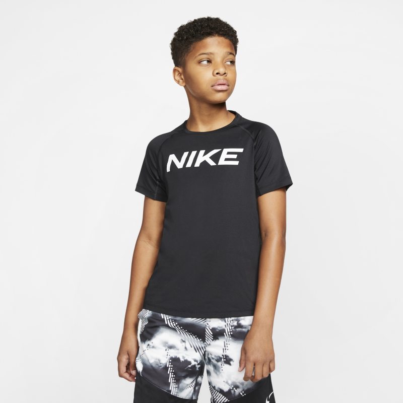 Nike Pro Camiseta de entrenamiento de manga corta - Niño - Negro
