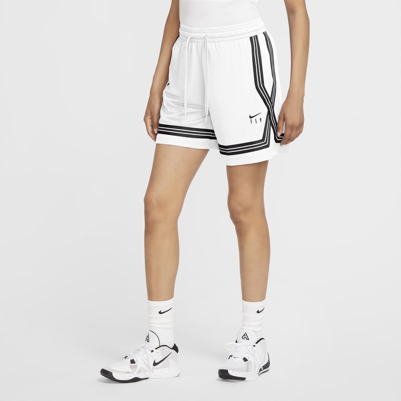 Nike Dri-FIT Swoosh Fly Pantalón corto de baloncesto - Mujer - Blanco
