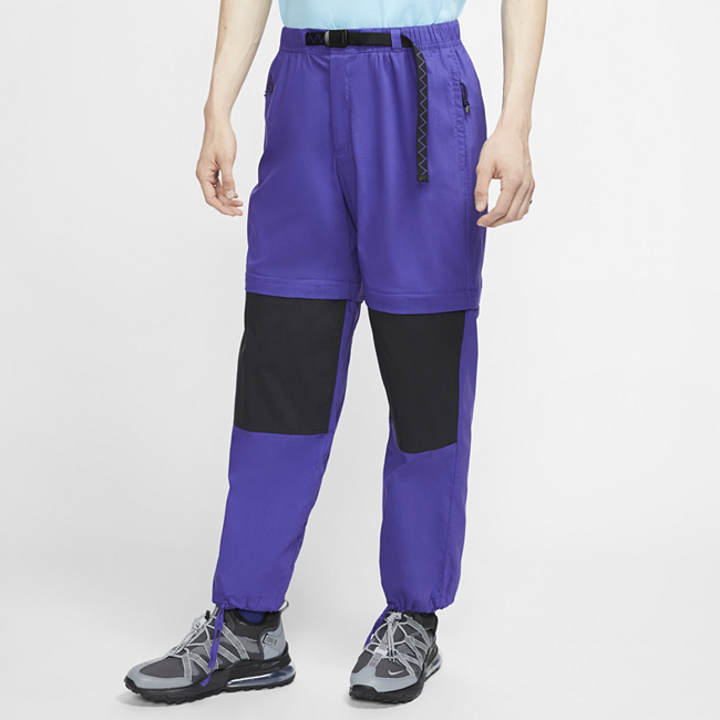 фото Мужские брюки-трансформеры nike acg - пурпурный