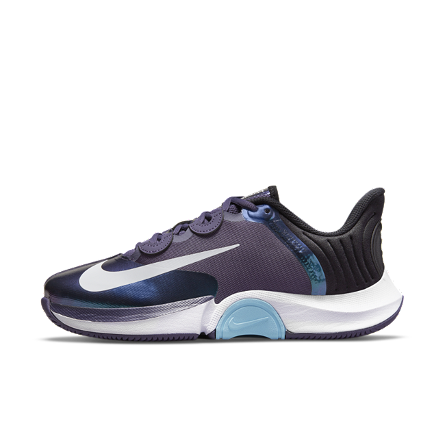 фото Женские теннисные кроссовки для игры на кортах с твердым покрытием nikecourt air zoom gp turbo - пурпурный