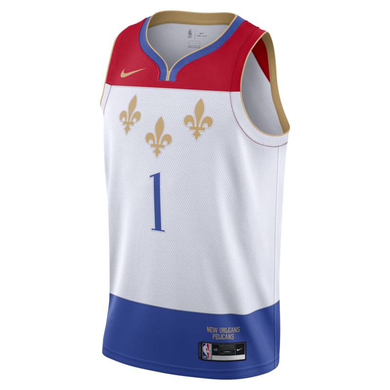 New Orleans Pelicans City Edition Swingman Nike NBA-jersey - Wit