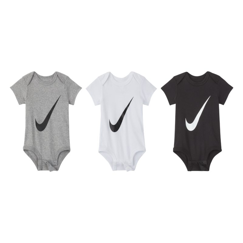 Nike Driedelige rompertjesset voor baby's (0-6 maanden) - Wit