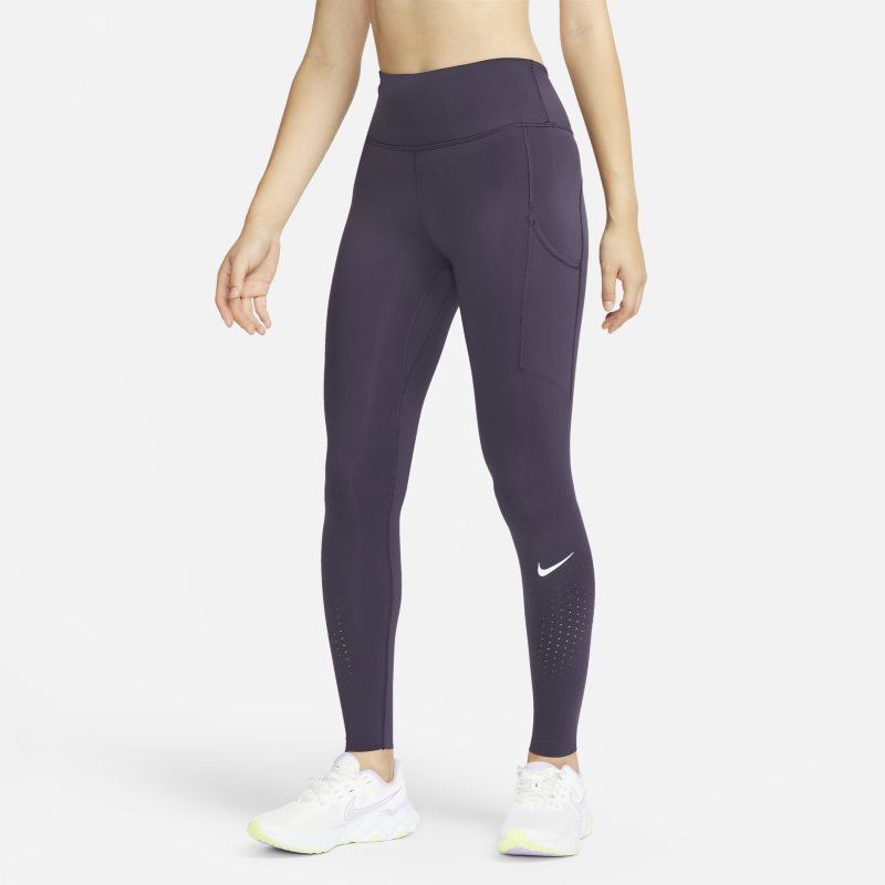 Nike Epic Luxe Leggings de talle medio con bolsillos - Mujer - Morado