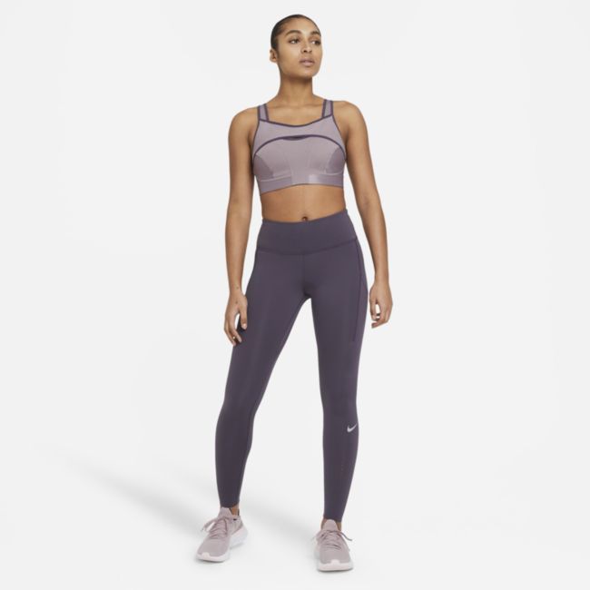 Damskie legginsy do biegania ze średnim stanem Nike Epic Luxe - Fiolet