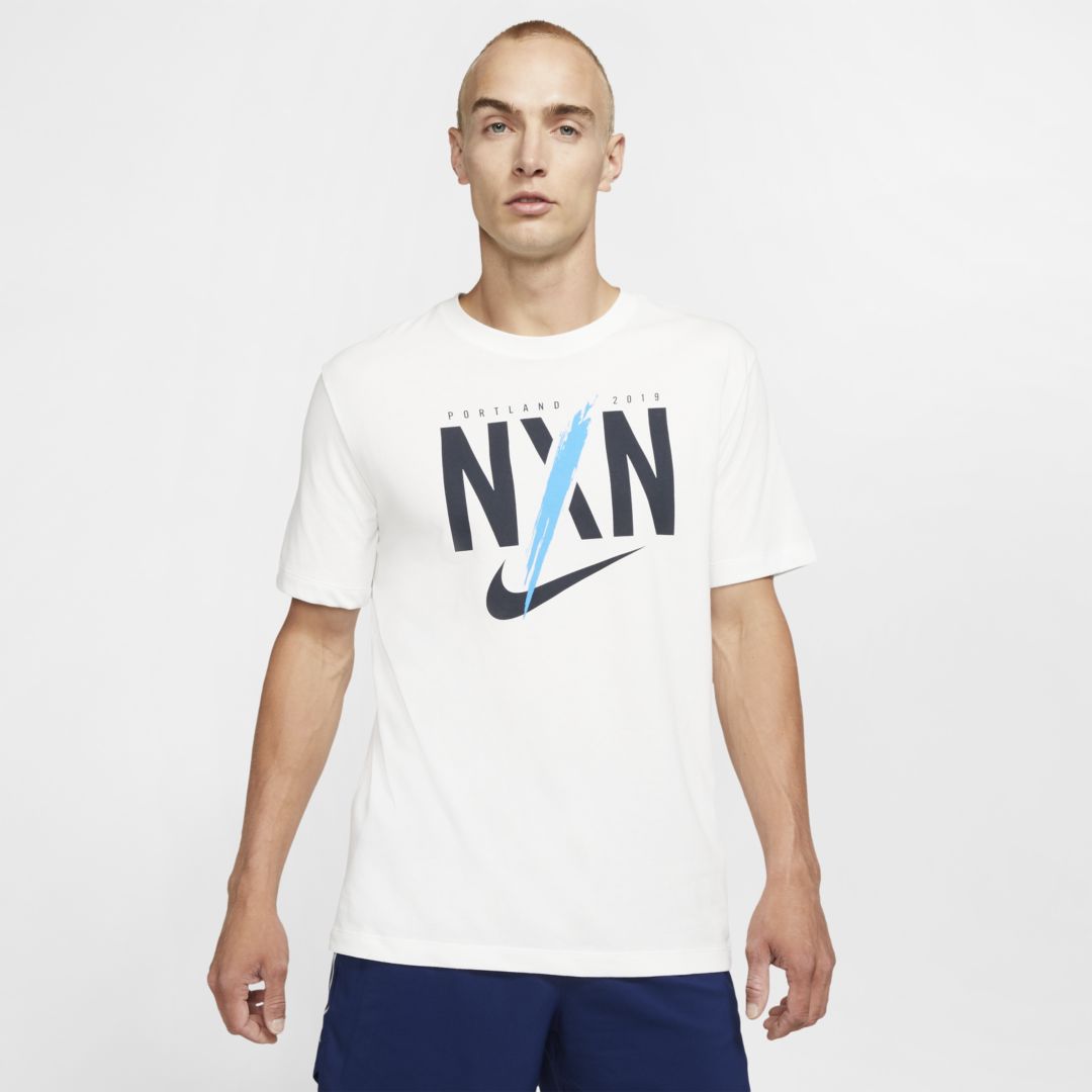 Nike Dri-fit Nxn Men's Running T-shirt In White | ModeSens