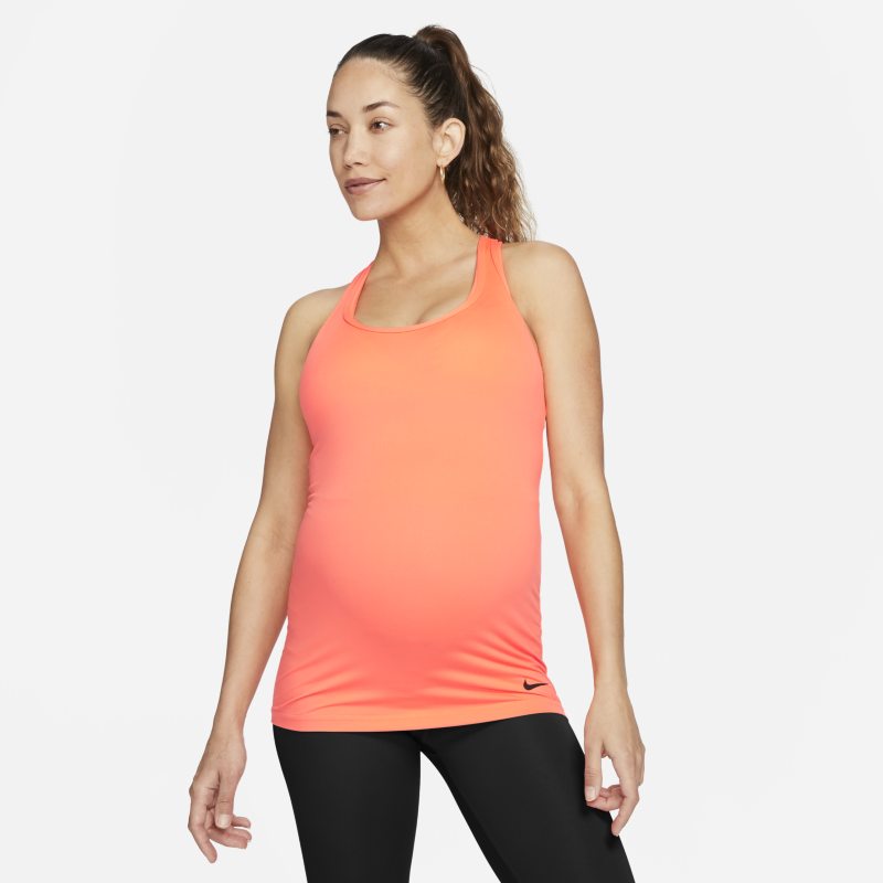 Damska ciążowa koszulka bez rękawów Nike (M) - Pomarańczowy