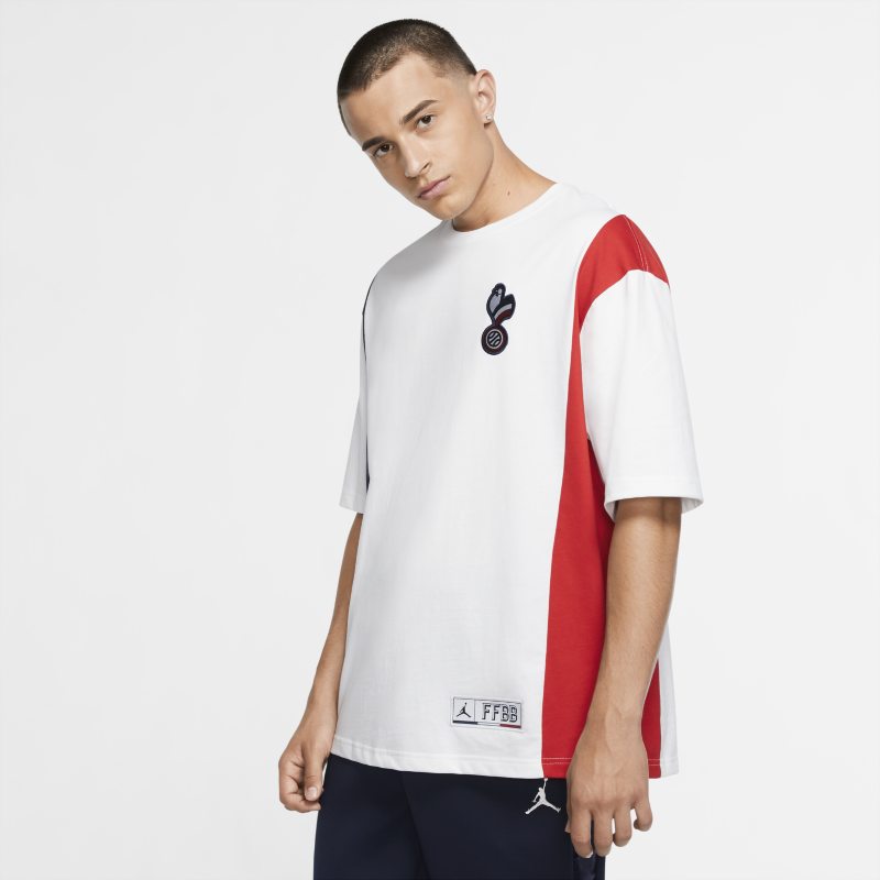 France x Jordan Camiseta de manga corta - Hombre - Blanco