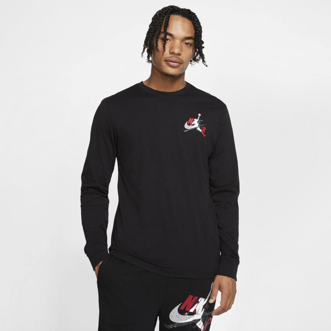Jordan Jumpman Classics Men's Long-sleeve T-shirt In Black | ModeSens
