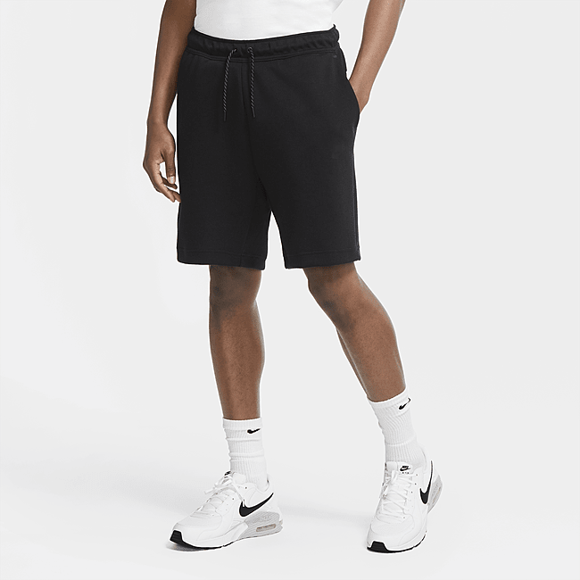 фото Мужские шорты nike sportswear tech fleece - черный