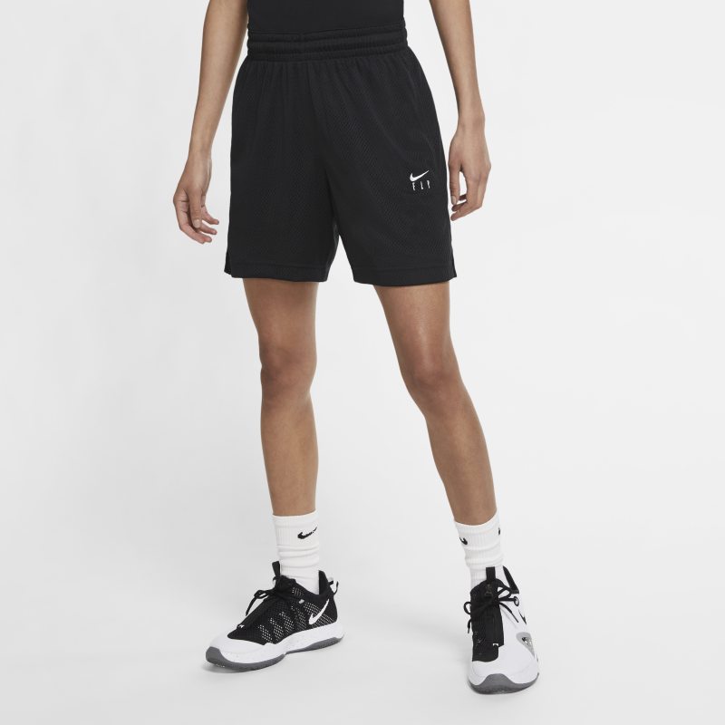 Basketshorts Nike Swoosh Fly för kvinnor - Svart