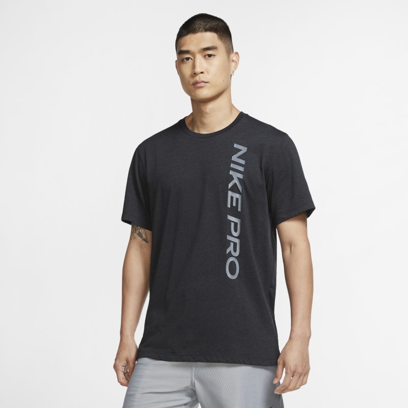 Męska koszulka z krótkim rękawem Nike Pro - Czerń