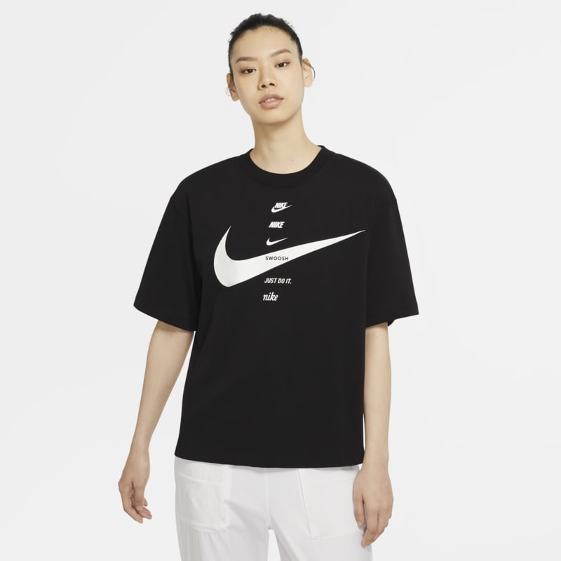 Nike Sportswear Damestop met korte mouwen – Zwart
